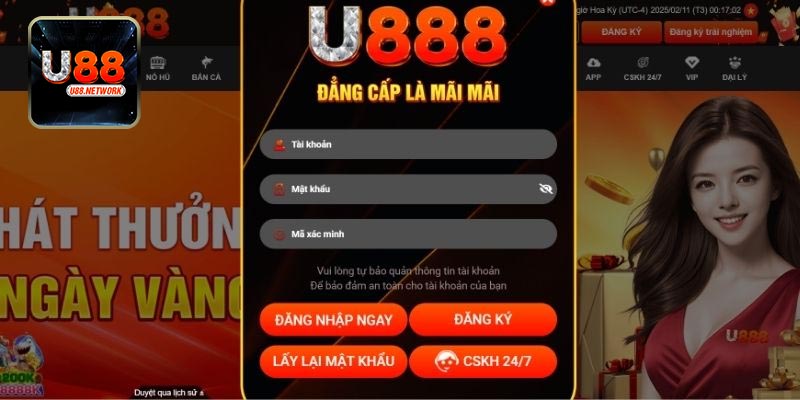 Hướng dẫn đăng nhập U88 trên cả điện thoại và máy tính